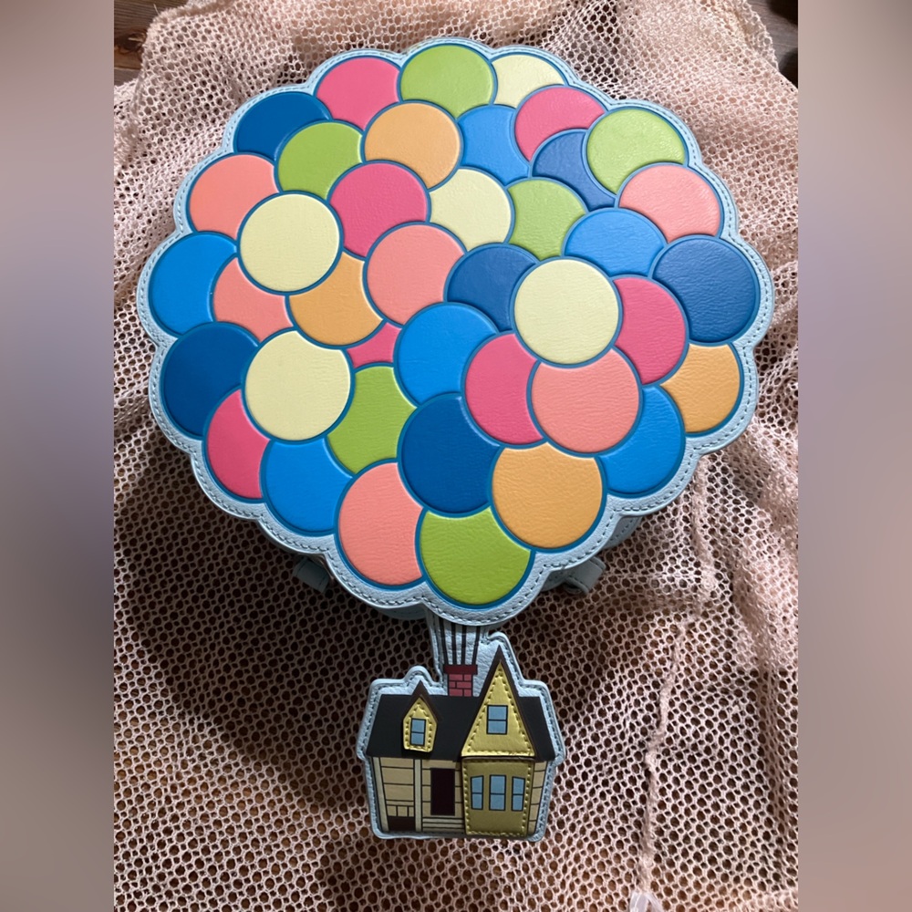 Loungefly Colorful Balloon House Backpack